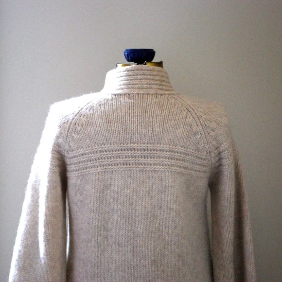 Vintage Spanner cream wool zip up cardigan - Picture 5 of 6